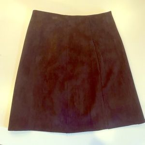 Babaton suede mini skirt
